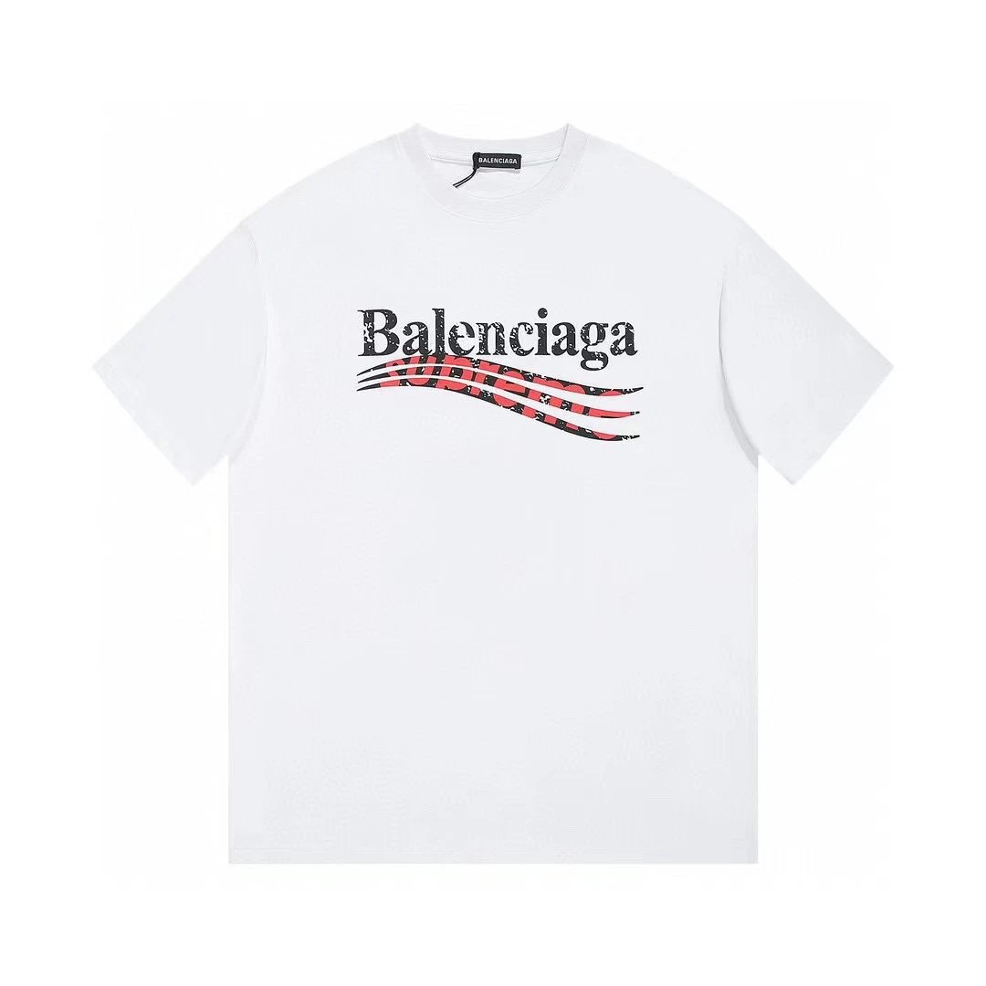 Balenciaga Political Campaign Logo Tee White