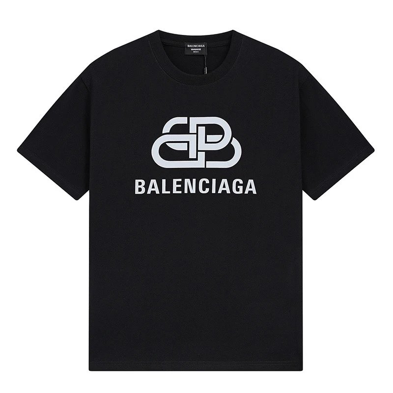 Balenciaga BB Interlock Logo Tee Black