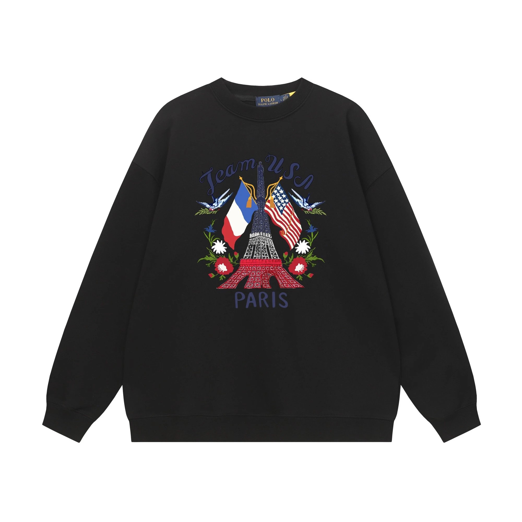 Polo Ralph Lauren Teddy Bear Graphic Navy Sweatshirt Hoodie - 10