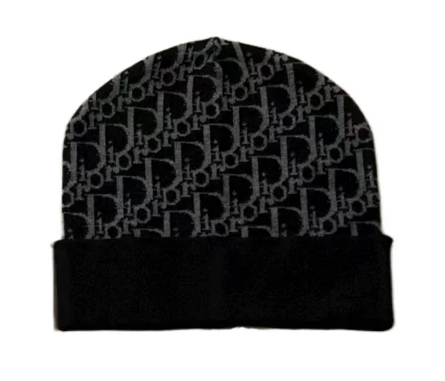 Dior Hats Oblique Logo Knit Beanie product detail image 8