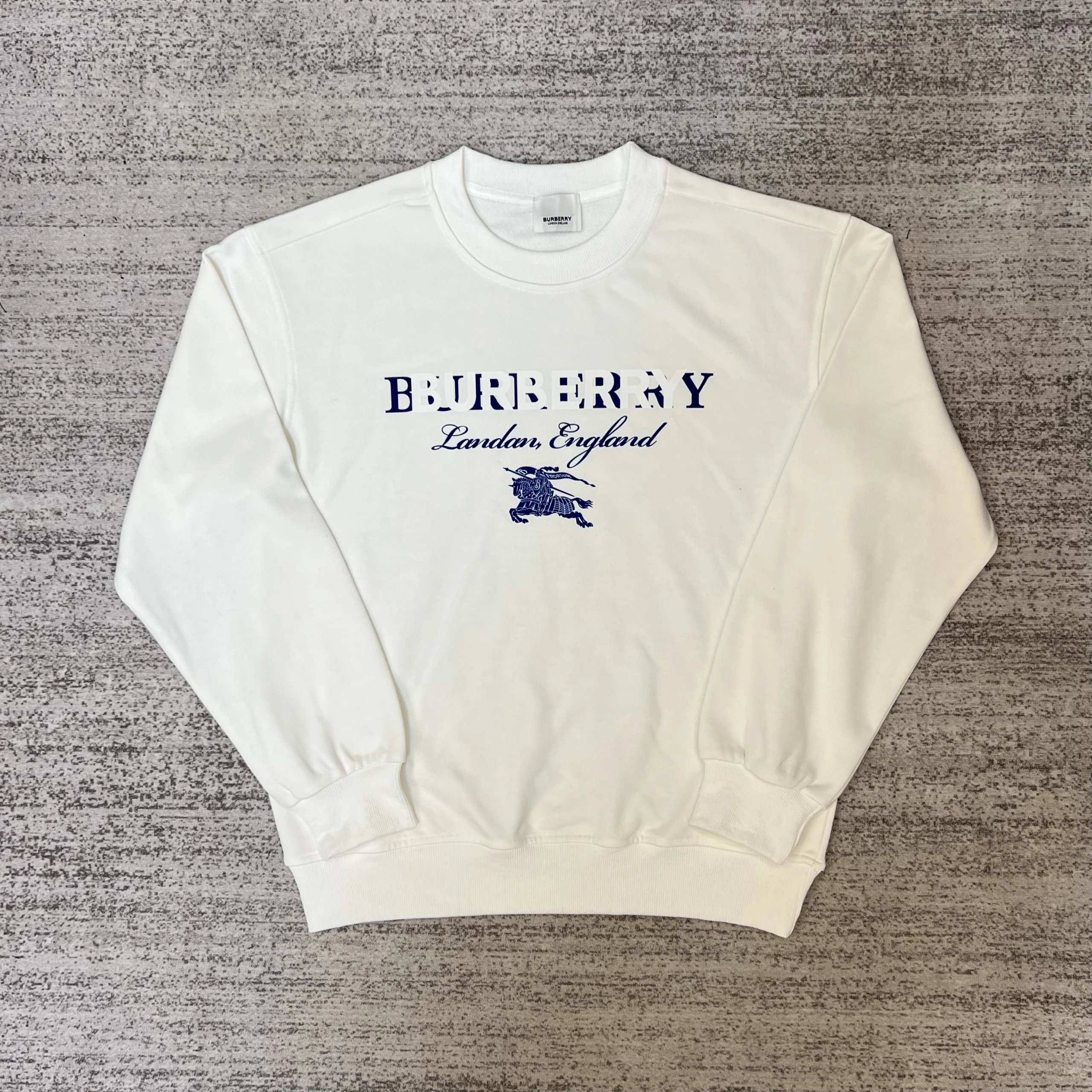 Burberry Thomas Bear Graphic Sweatshirt White Sweater - 9