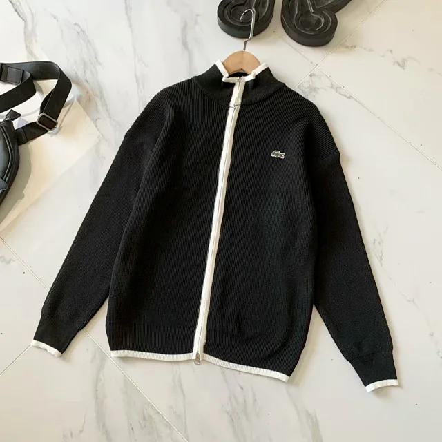 Lacoste Cable-knit hooded pullover and zip-up knit cardigan variants product detail image 11