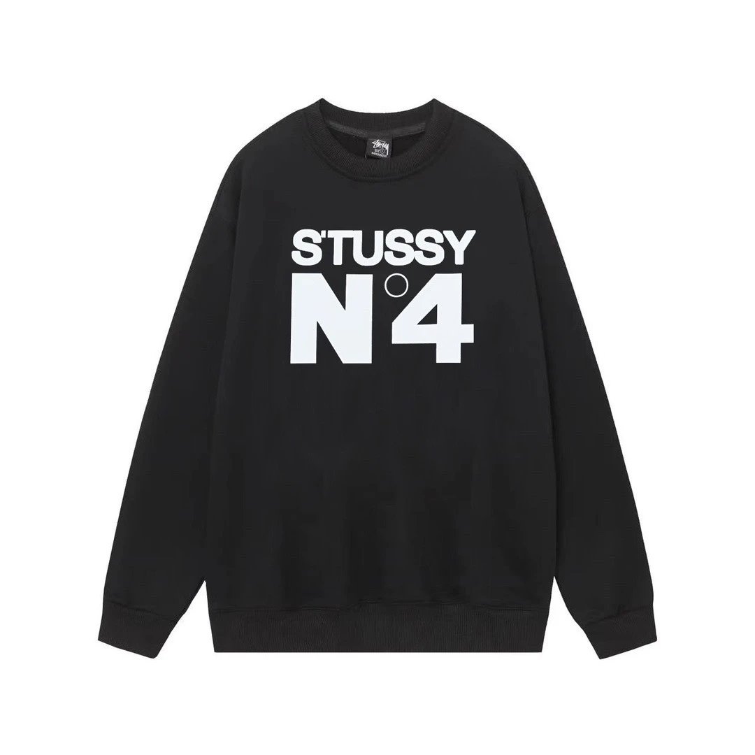 Stussy Big and Meaty Dinosaur Graphic Crewneck Sweatshirt Gray Hoodie - 6