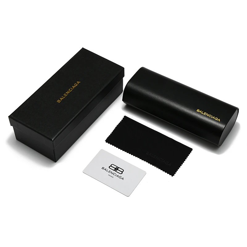 Balenciaga Logo-Embossed Cat-Eye Sunglasses Black - 8