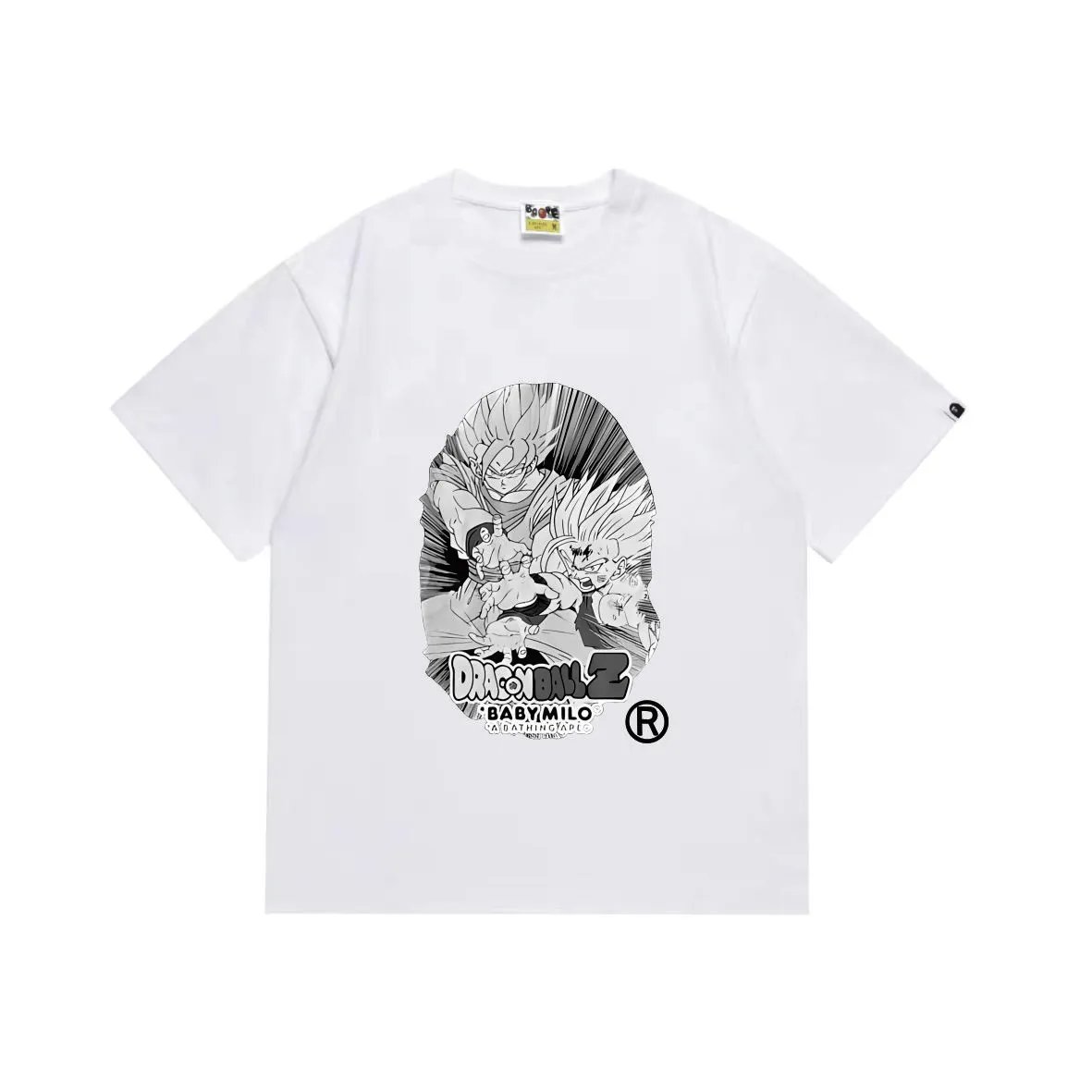 BAPE x Dragon Ball Z Baby Milo Ape Head Tee White