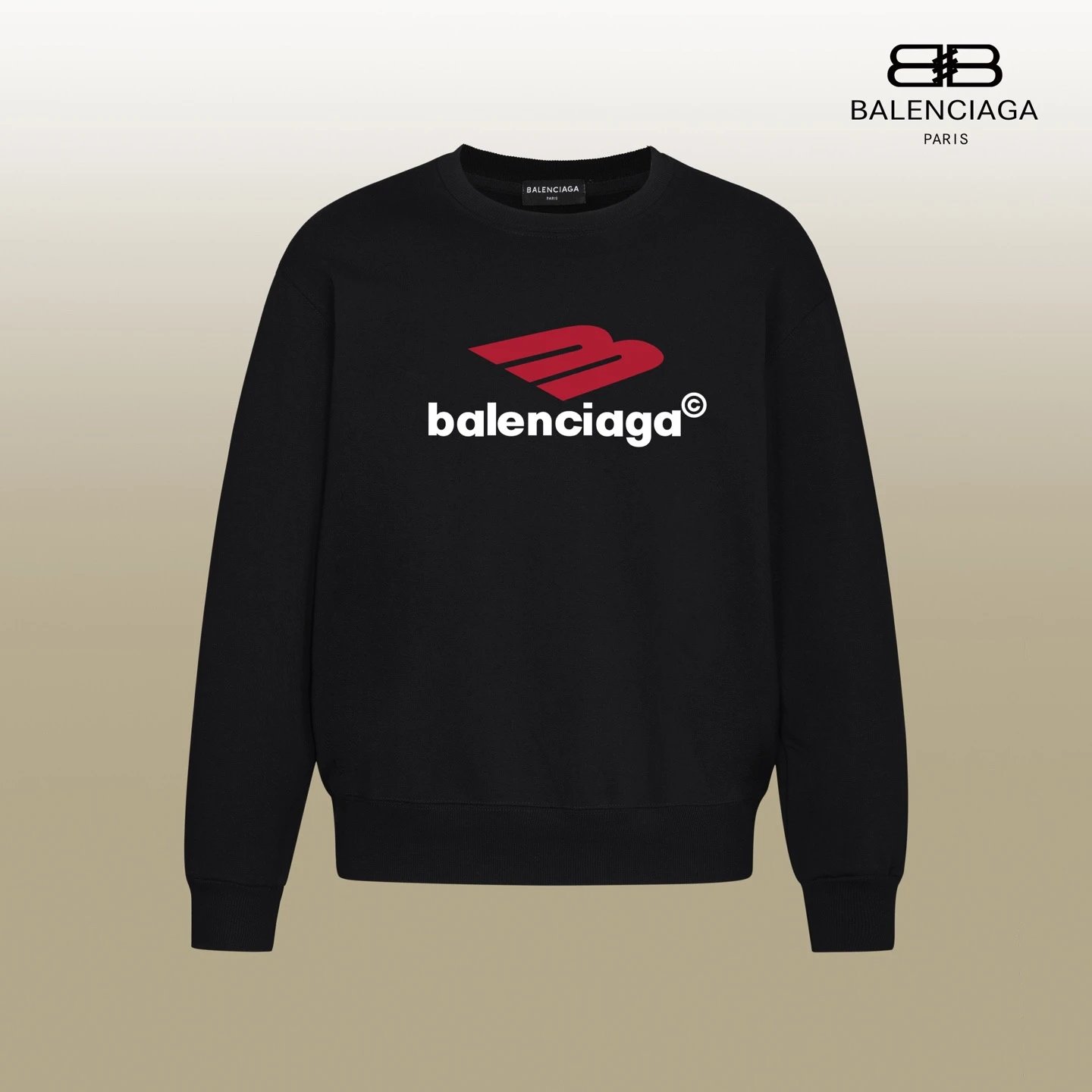 Balenciaga Red Logo Sweatshirt