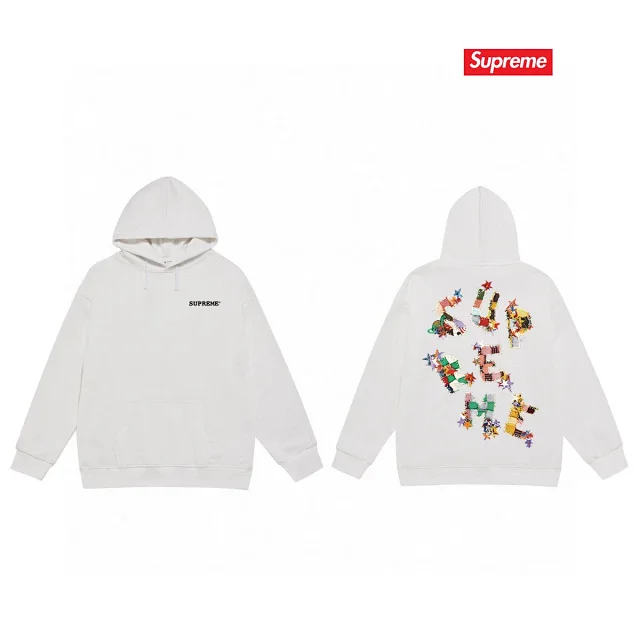 Supreme Hoodies & Sweatshirts Graphic pullover hoodie with kangaroo pocket product detail image 4