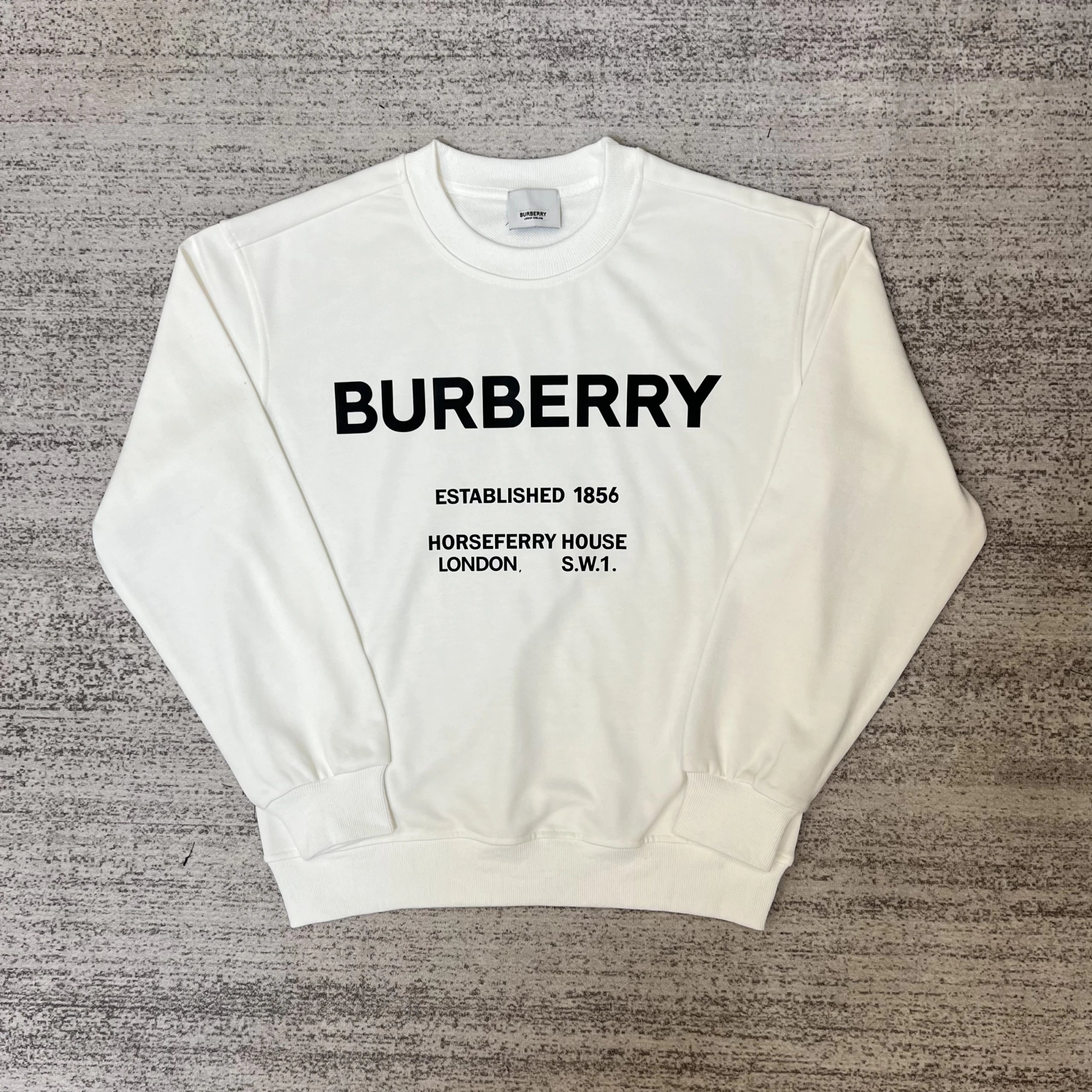 Burberry Thomas Bear Graphic Sweatshirt White Sweater - 5