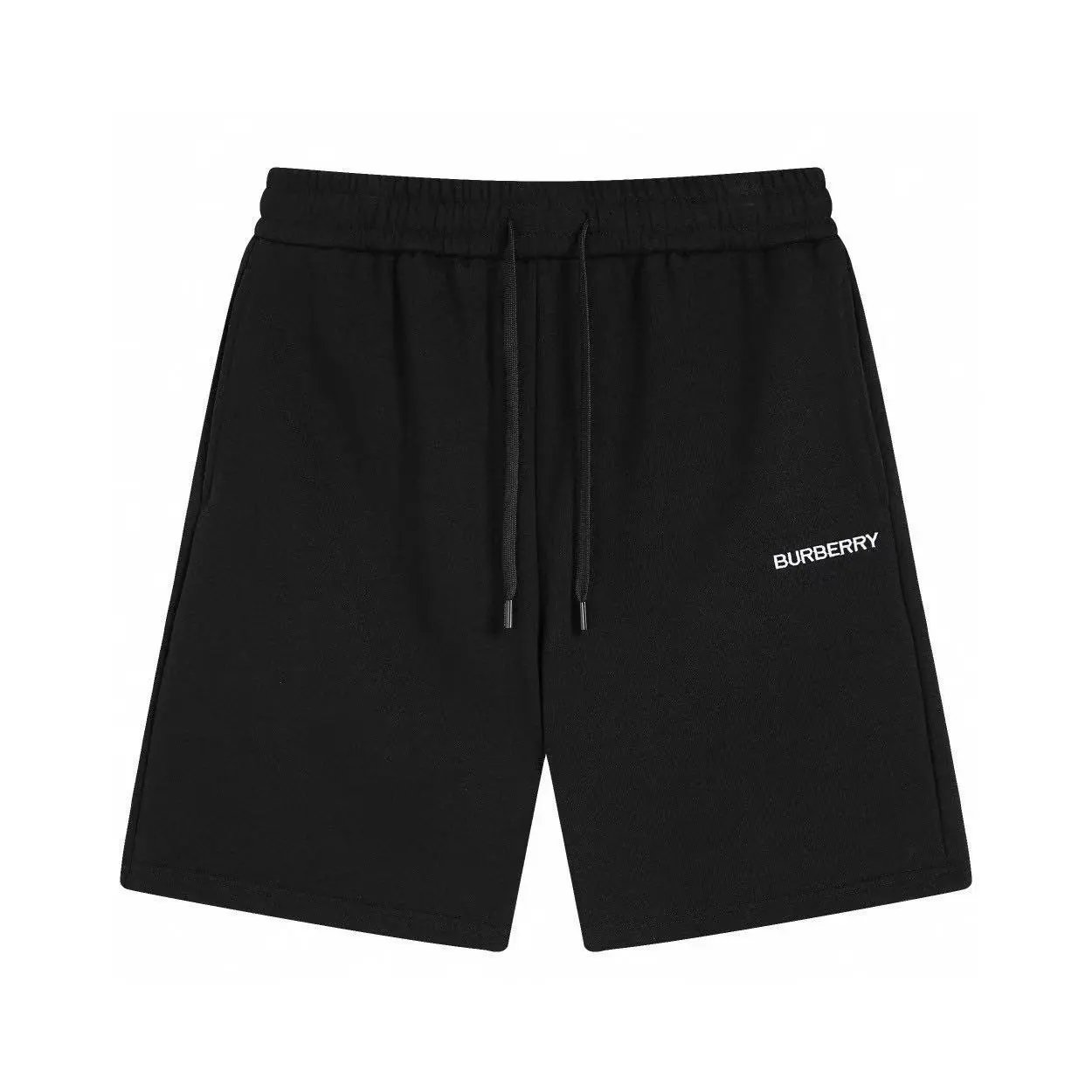 Burberry Logo Embroidered Shorts Black