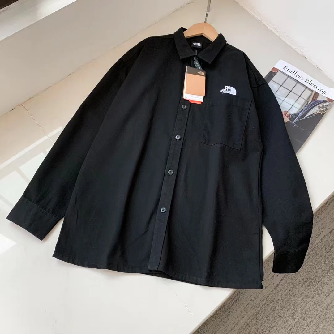 The North Face Logo Overshirt Black