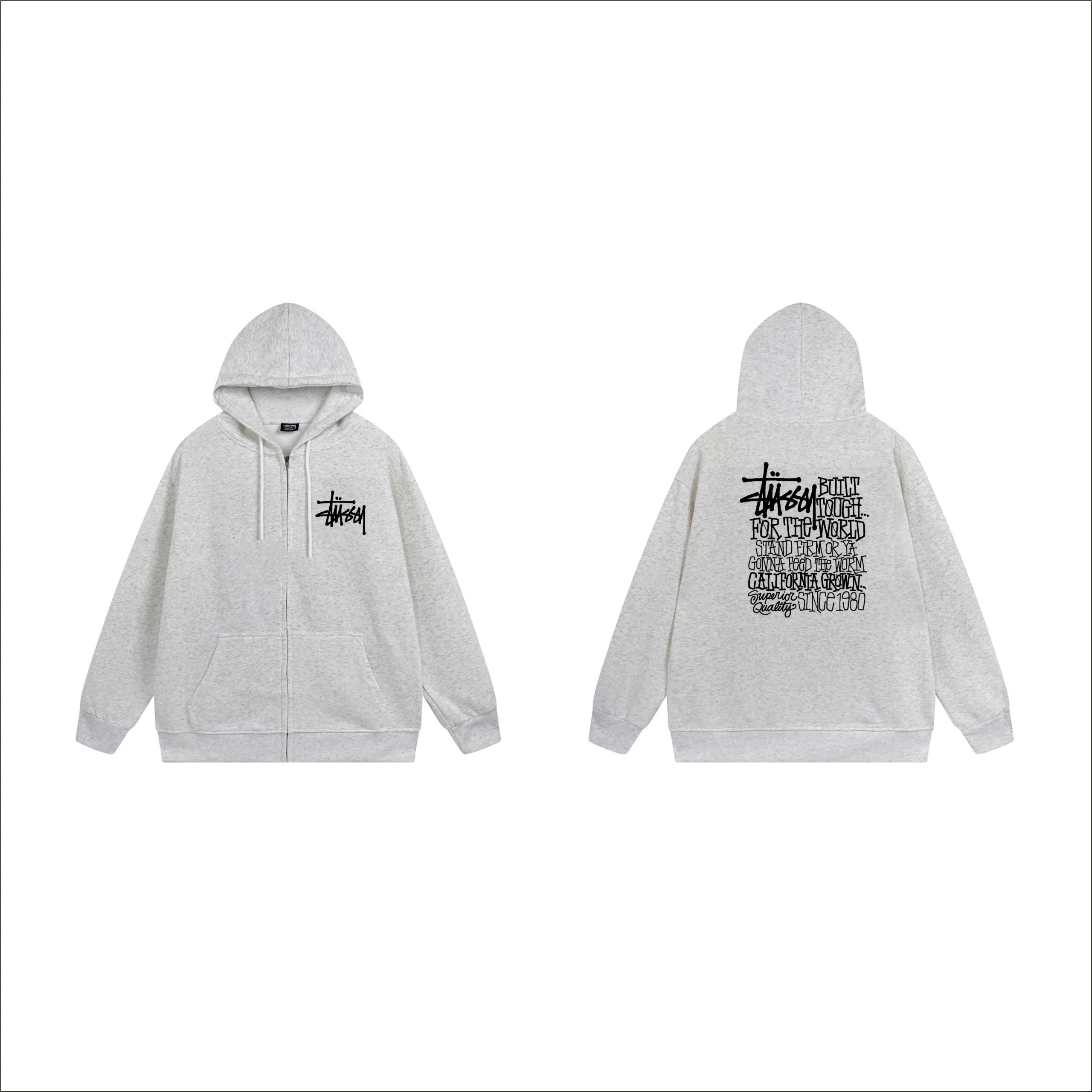 Stussy Skeleton 8-Ball Zip-Up Hoodie Navy - 8