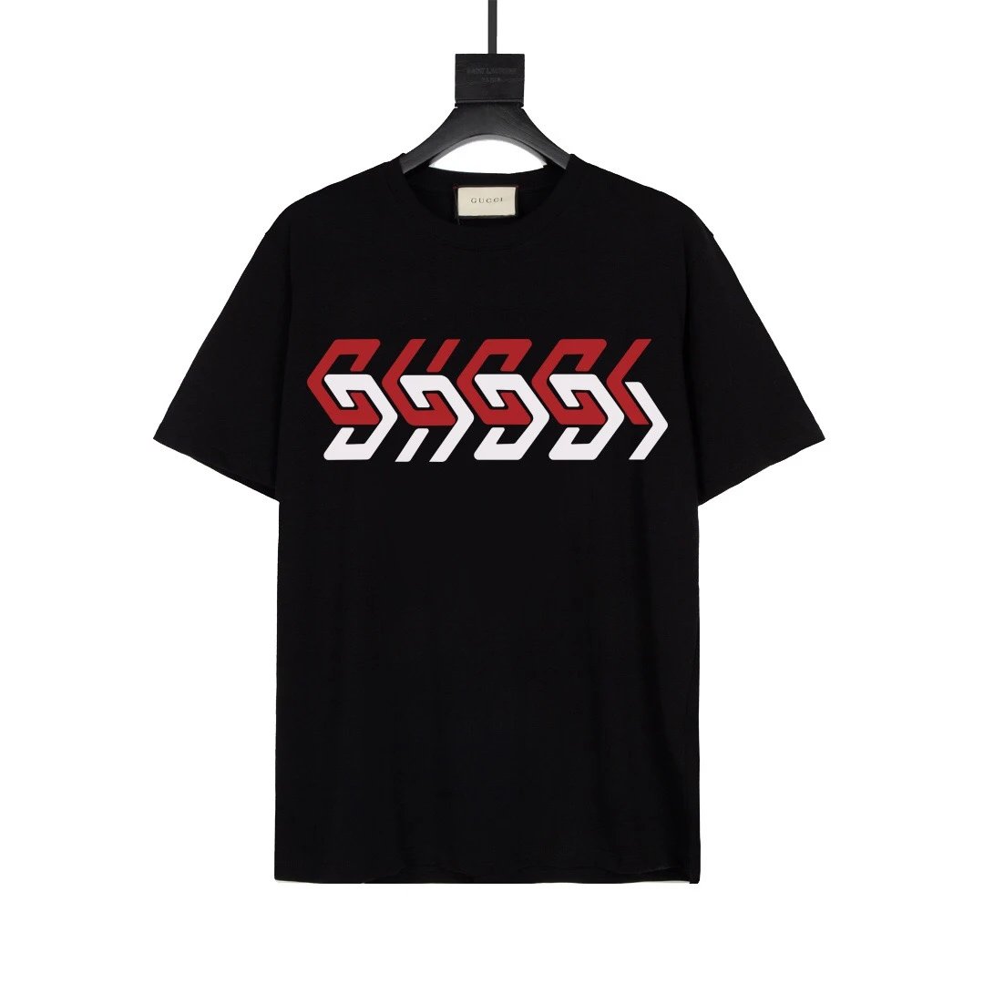 Gucci Mirror Logo Tee Black