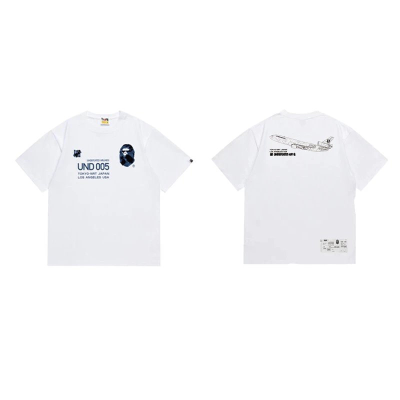 BAPE x Undefeated UND 005 Airline Tee White