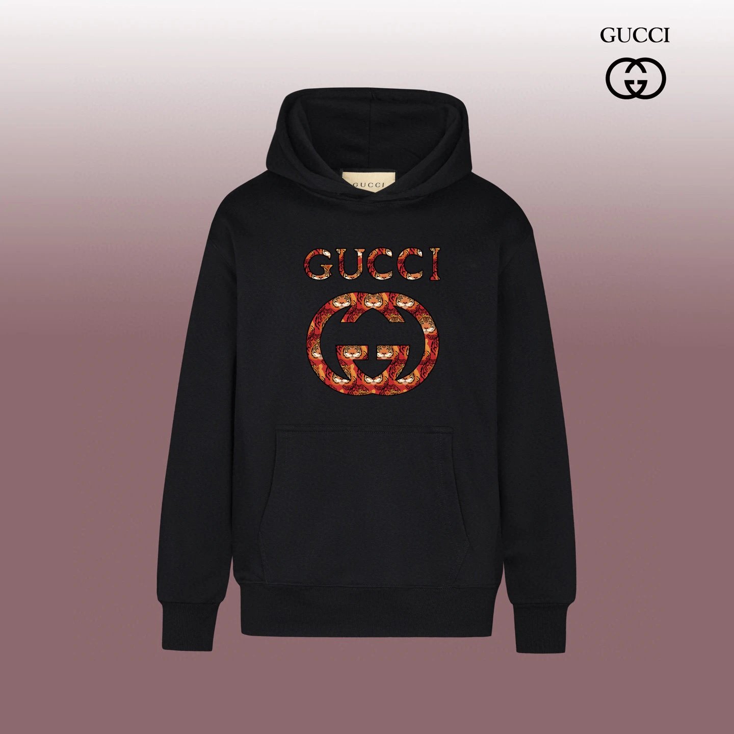 Gucci Logo-Strip Hoodie Black - 7