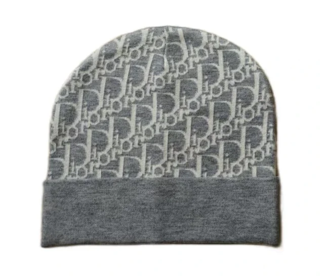 Dior Hats Oblique Logo Knit Beanie product detail image 9