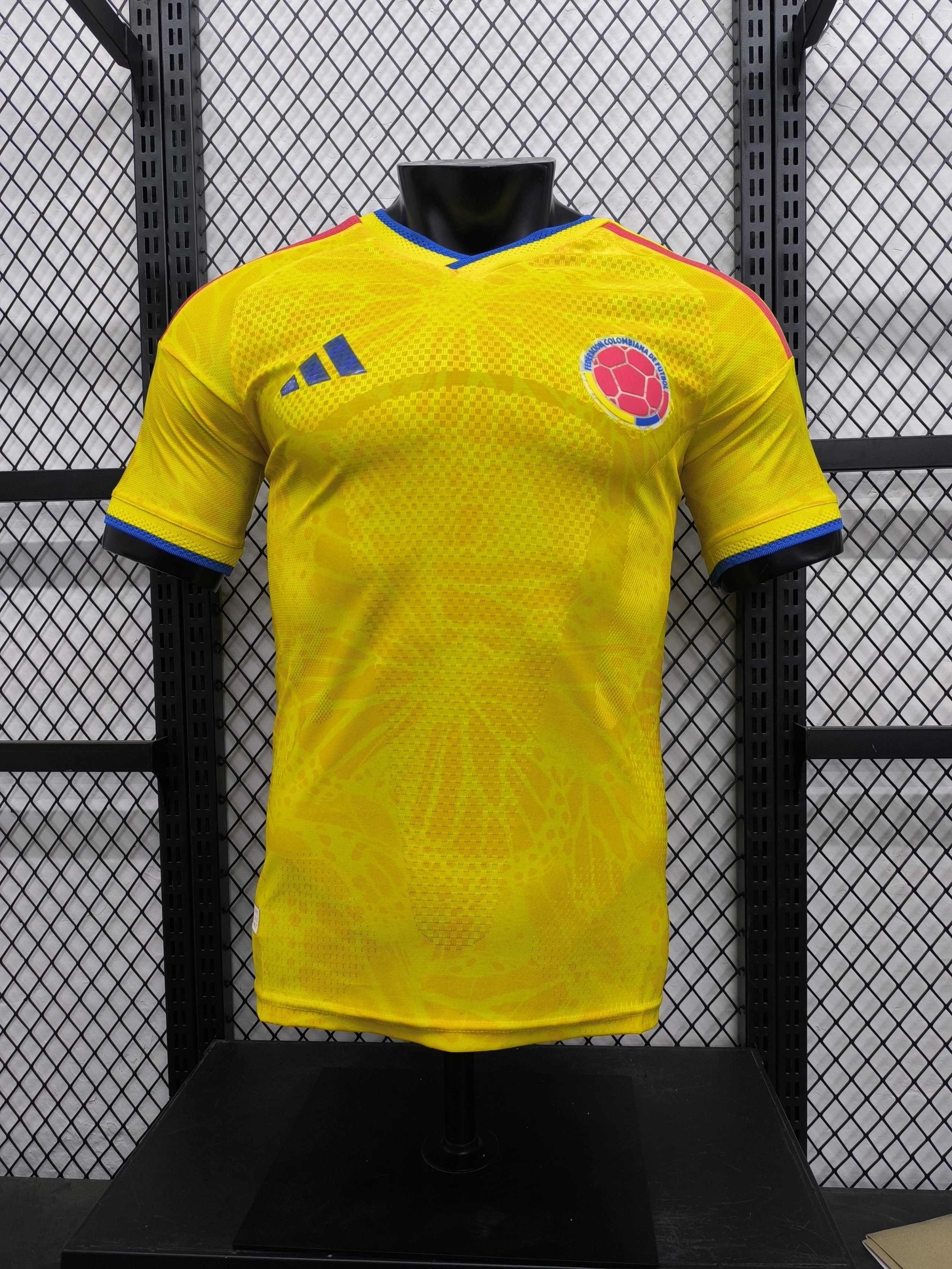 Adidas Yellow Colombia Soccer Jersey