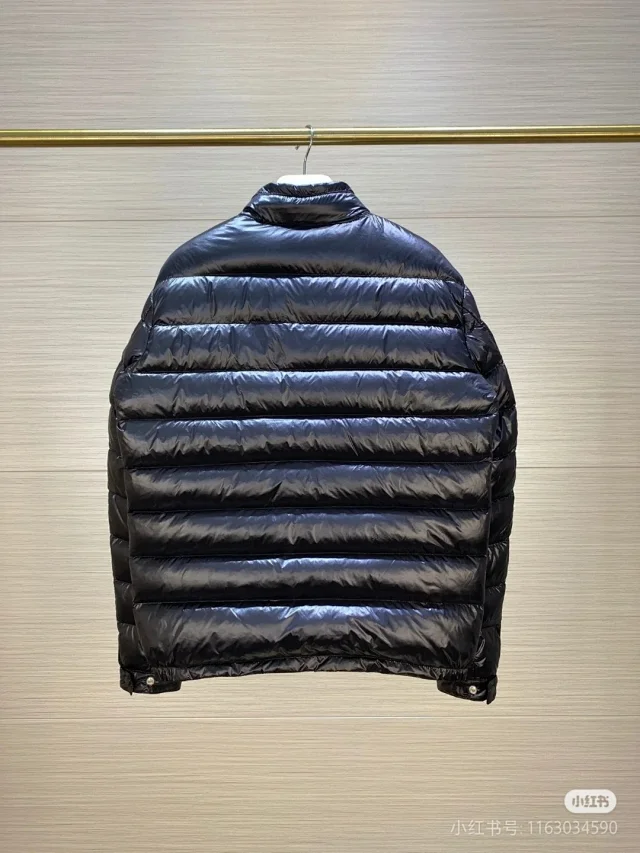 Moncler Down Jackets Quilted stand-collar puffer jacket with zip pockets product detail image 6