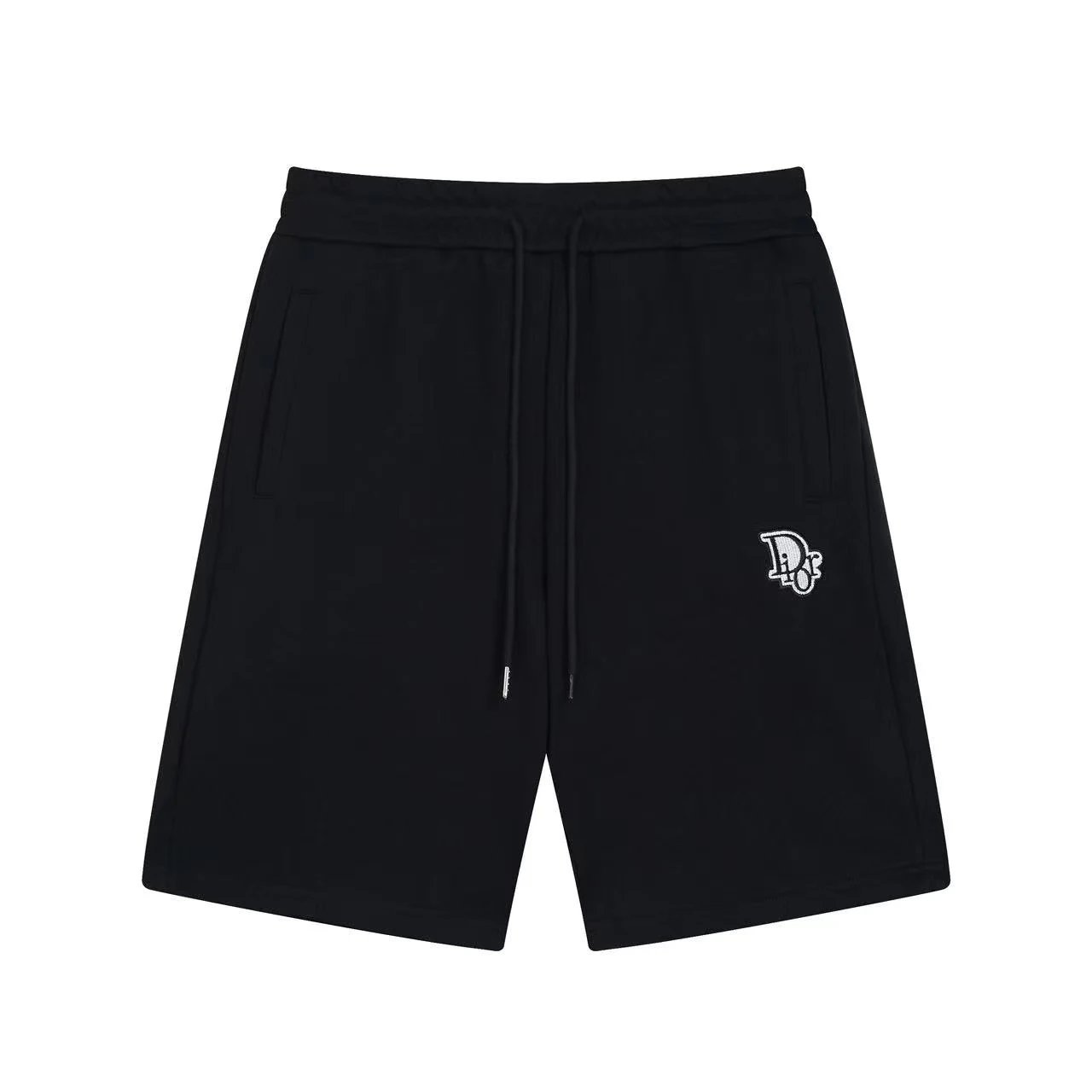 Dior CD Pixel Logo Embroidered Shorts Black