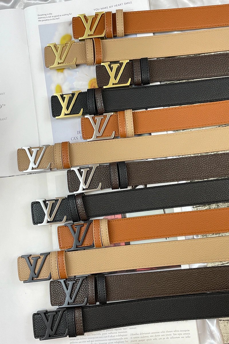 Louis Vuitton LV Initiales Belt Brown Leather with Gold-Tone Buckle - 4