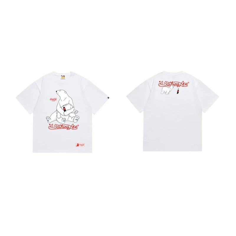 A Bathing Ape x Coca-Cola Polar Bear Graphic T-Shirt White - 1