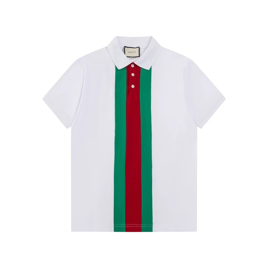 Gucci Web Stripe Polo White