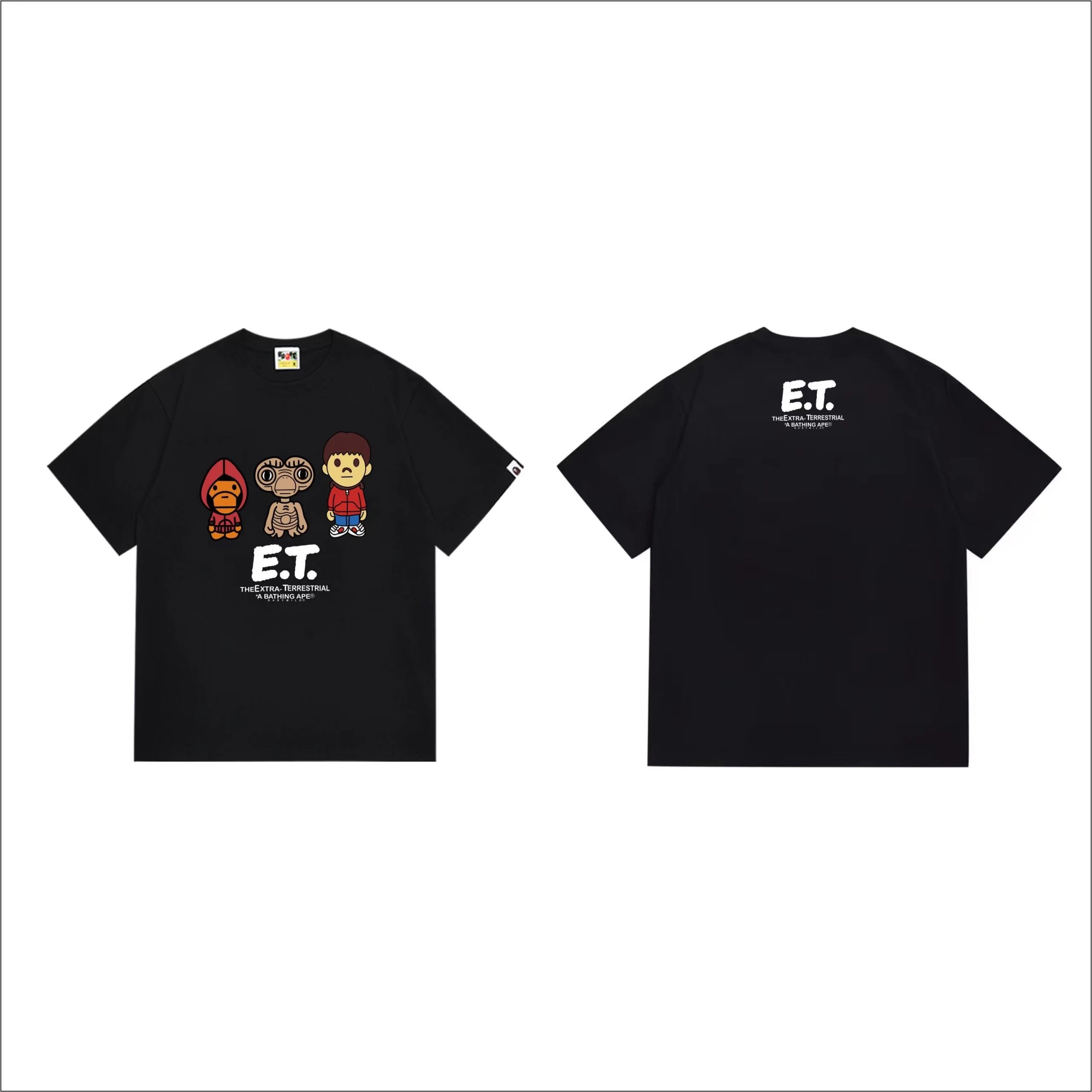 A Bathing Ape Tartan Big Ape Head Graphic T-Shirt White - 4