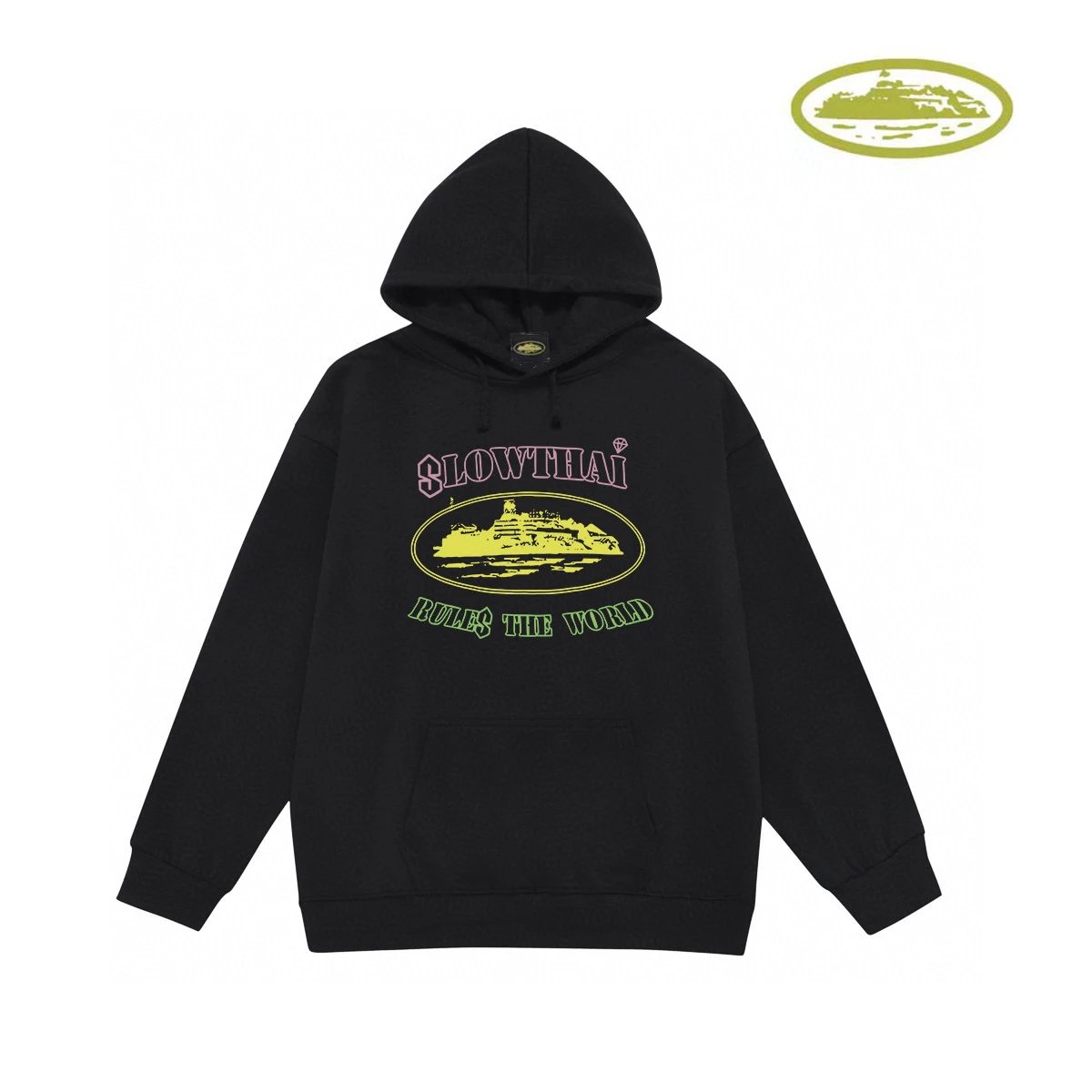 Design Vintage Ship Logo Heather Gray Hoodie - 7