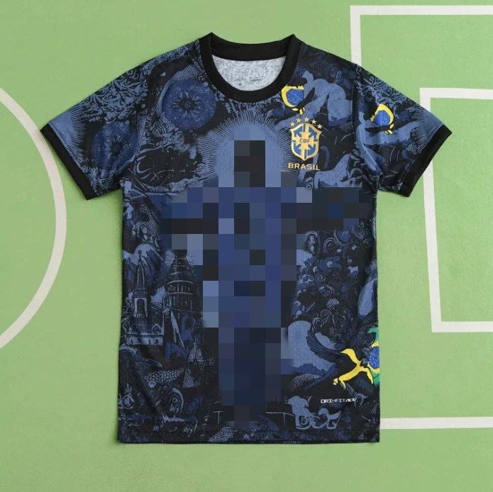 Brazil Blue Short Sleeve T-Shirt