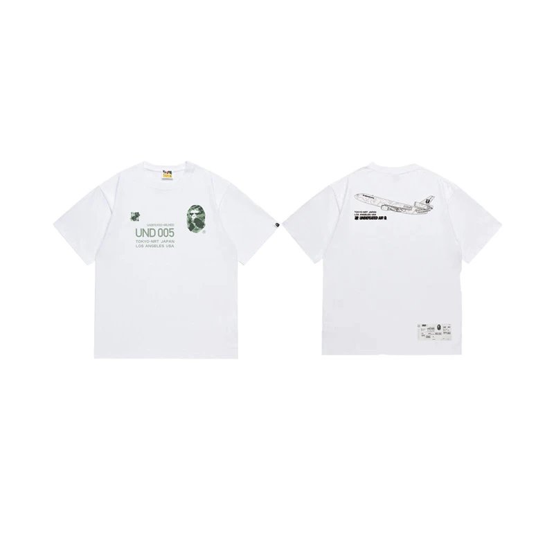 BAPE x Undefeated UND 005 Airlines Tee White