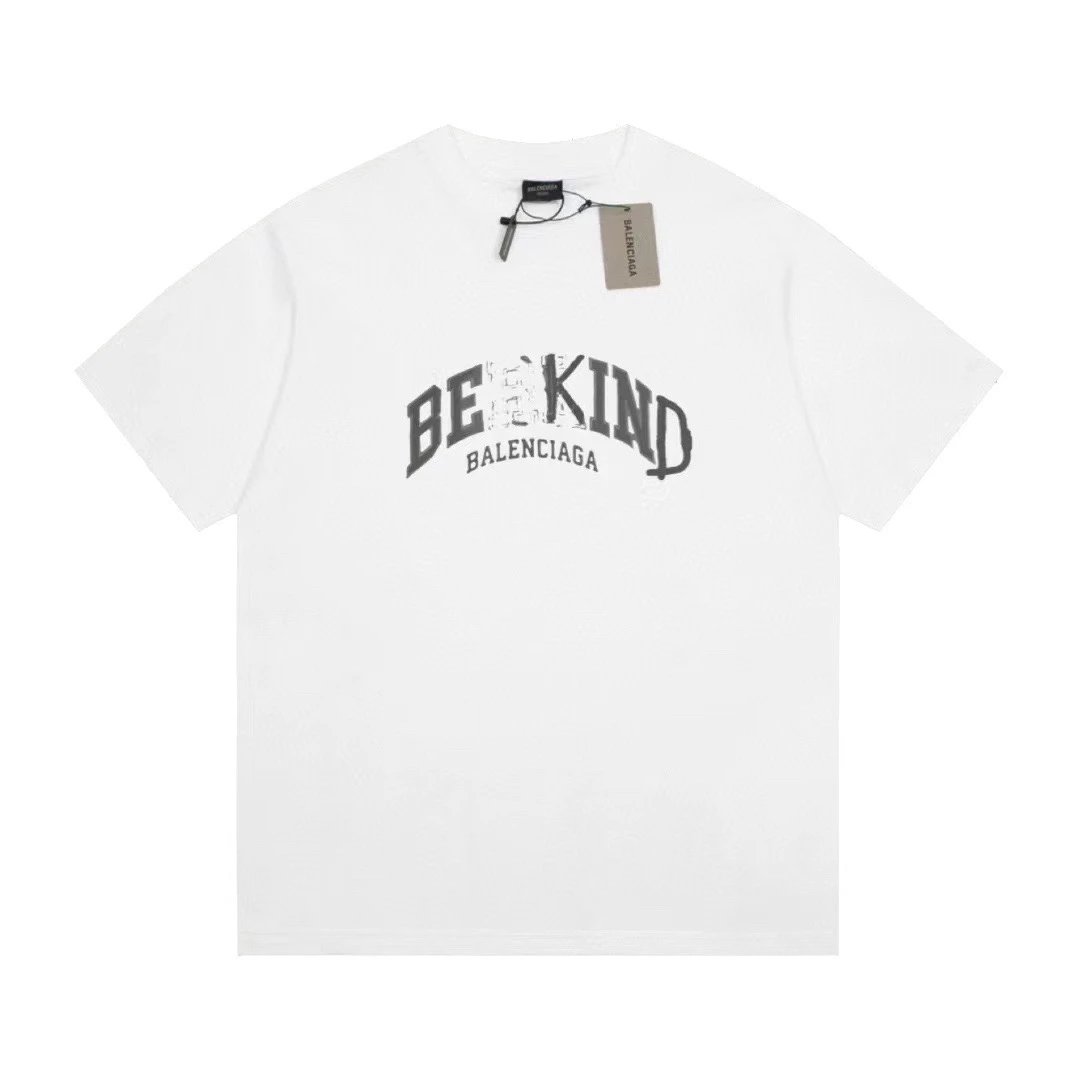 Balenciaga 'Be Kind' Oversized Tee White
