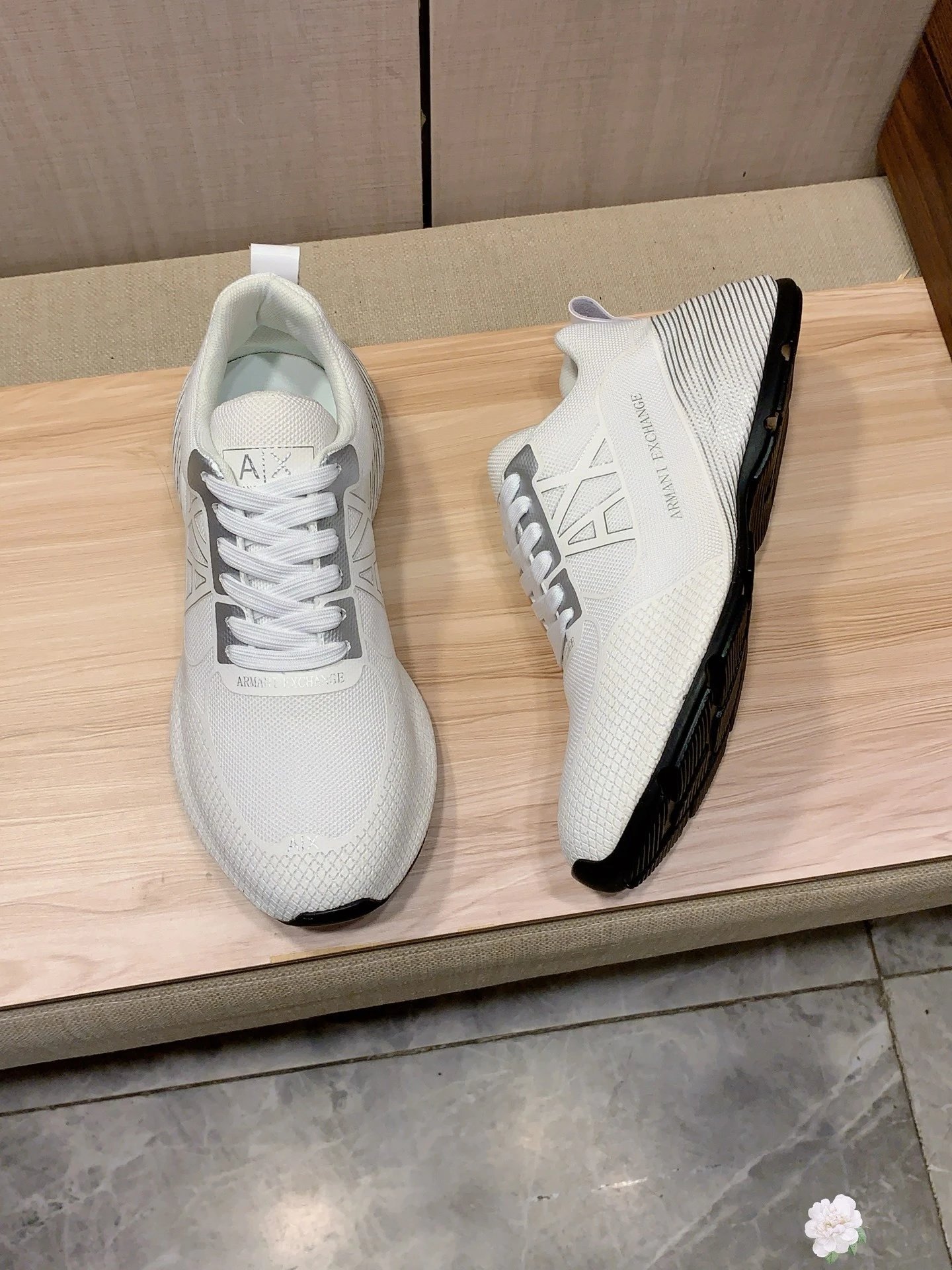 Armani Exchange AX Running Sneakers Navy and Black Running Shoes - 7