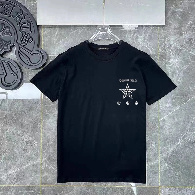 Chrome Hearts Star Cross Tee - Black/White