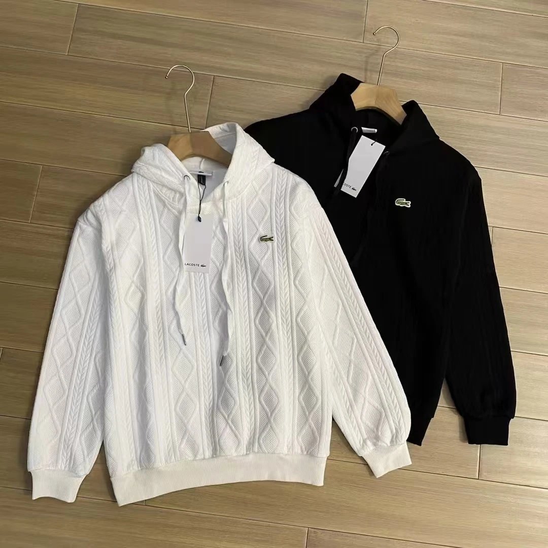 Lacoste Cable Knit Hoodie [2 s