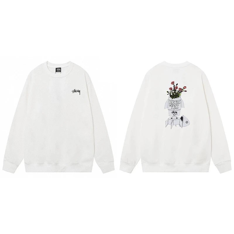 Stussy International Trip Graphic Hoodie Gray - 5