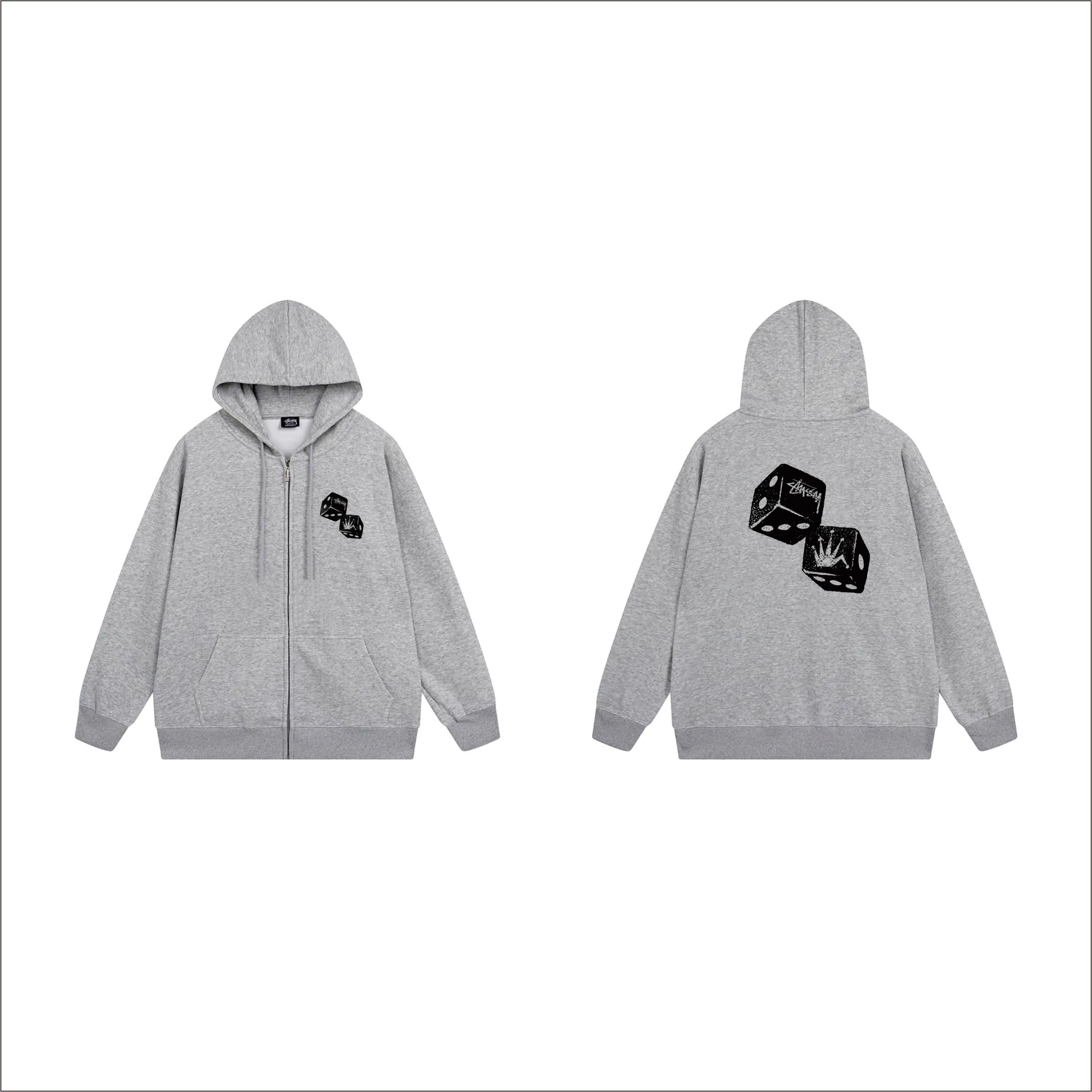 Stussy Skeleton 8-Ball Zip-Up Hoodie Navy - 6
