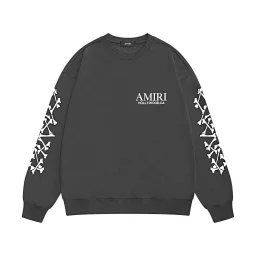 thumbnail for [DX12-9] heavy graffiti print crew neck sweatshirt