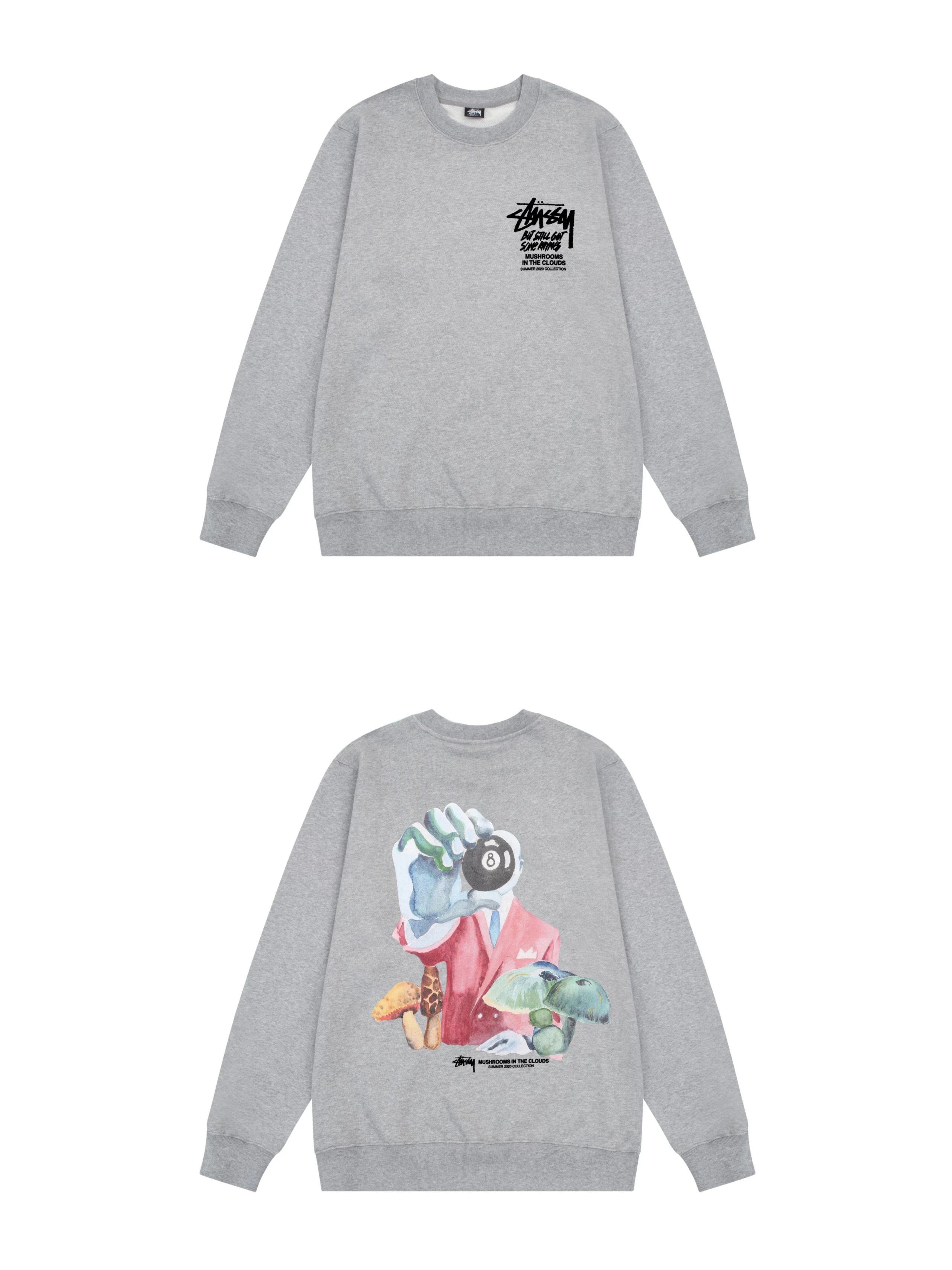 Stussy Graphic Sweatshirt Grey