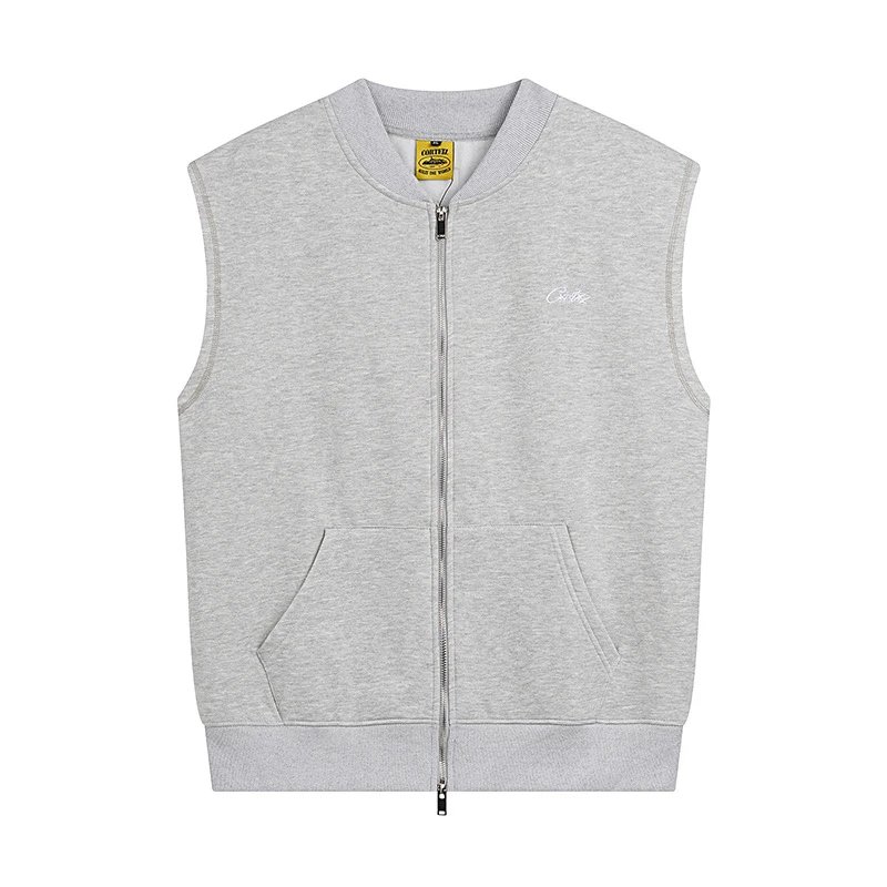 Corteiz RTW Zip Vest Grey Marl
