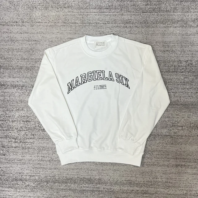 Maison Margiela Hoodies & Sweatshirts Crewneck sweatshirt with numeric graphic print product detail image 38