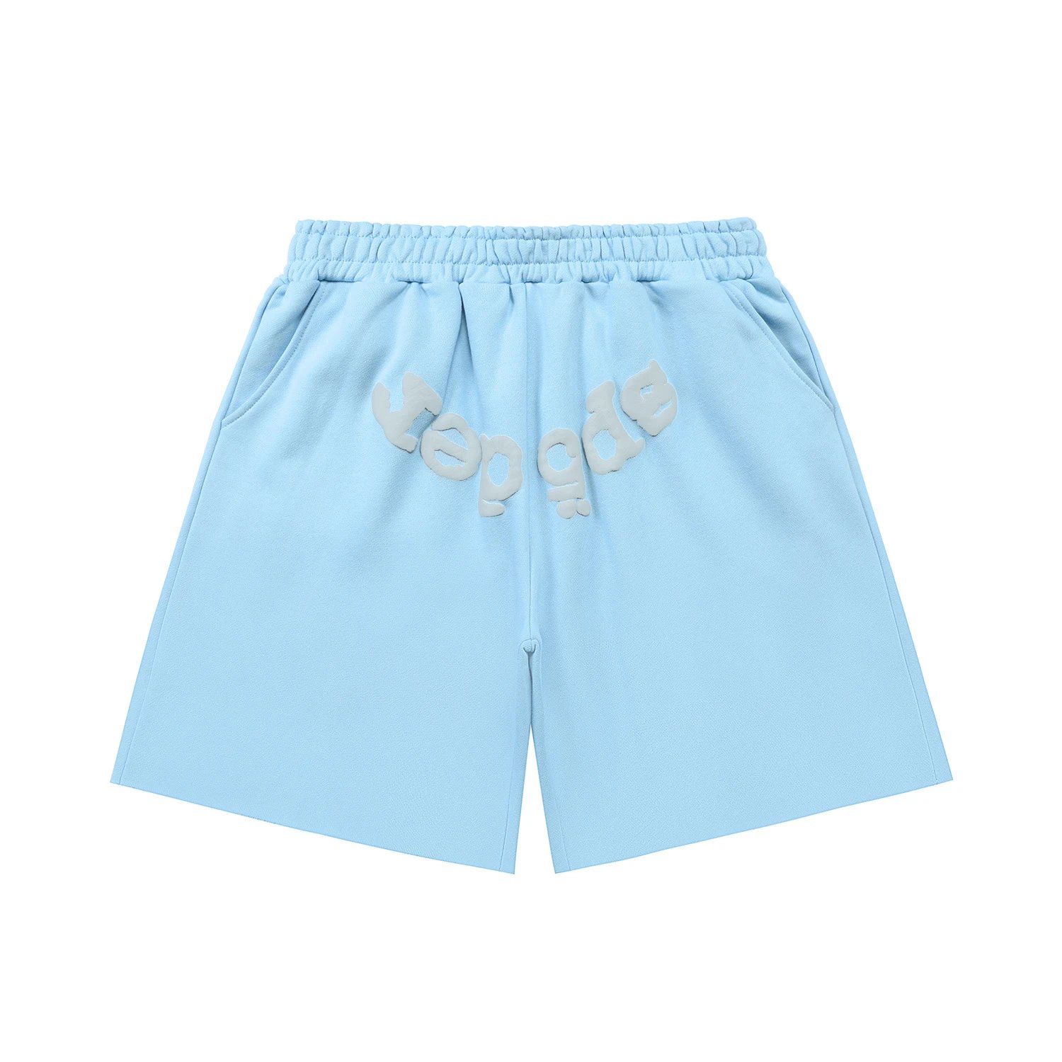 Sp5der Web Logo Shorts Light Blue Grey