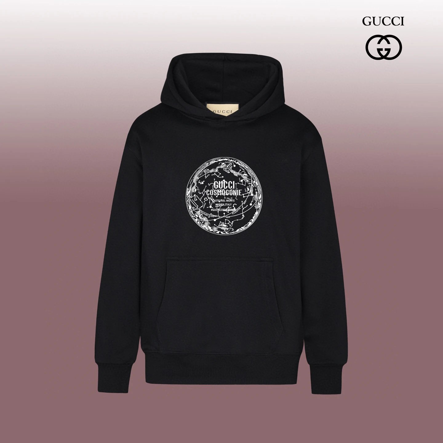 Gucci Logo Print White Hoodie - 4