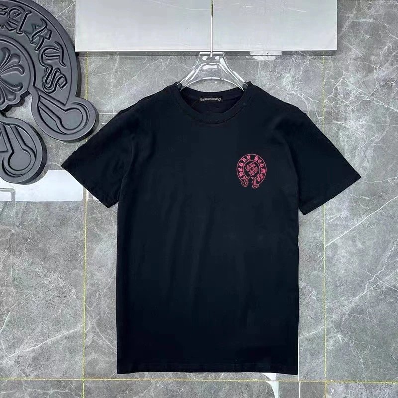 Chrome Hearts Horseshoe Cross Tee Black Pink