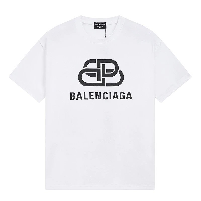 Balenciaga BB Interlock Logo Tee White