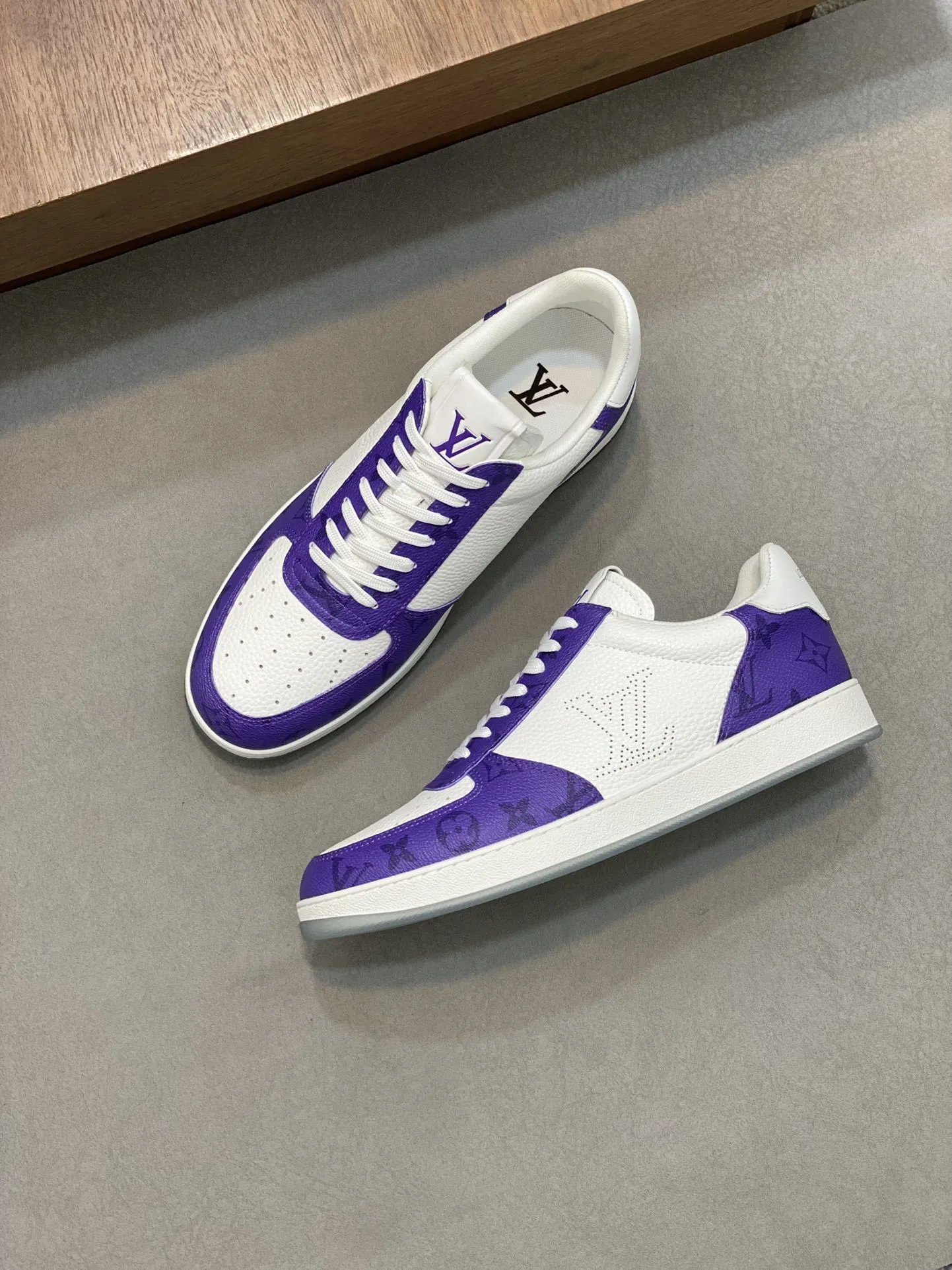 Louis Vuitton Rivoli Sneaker White Purple Monogram