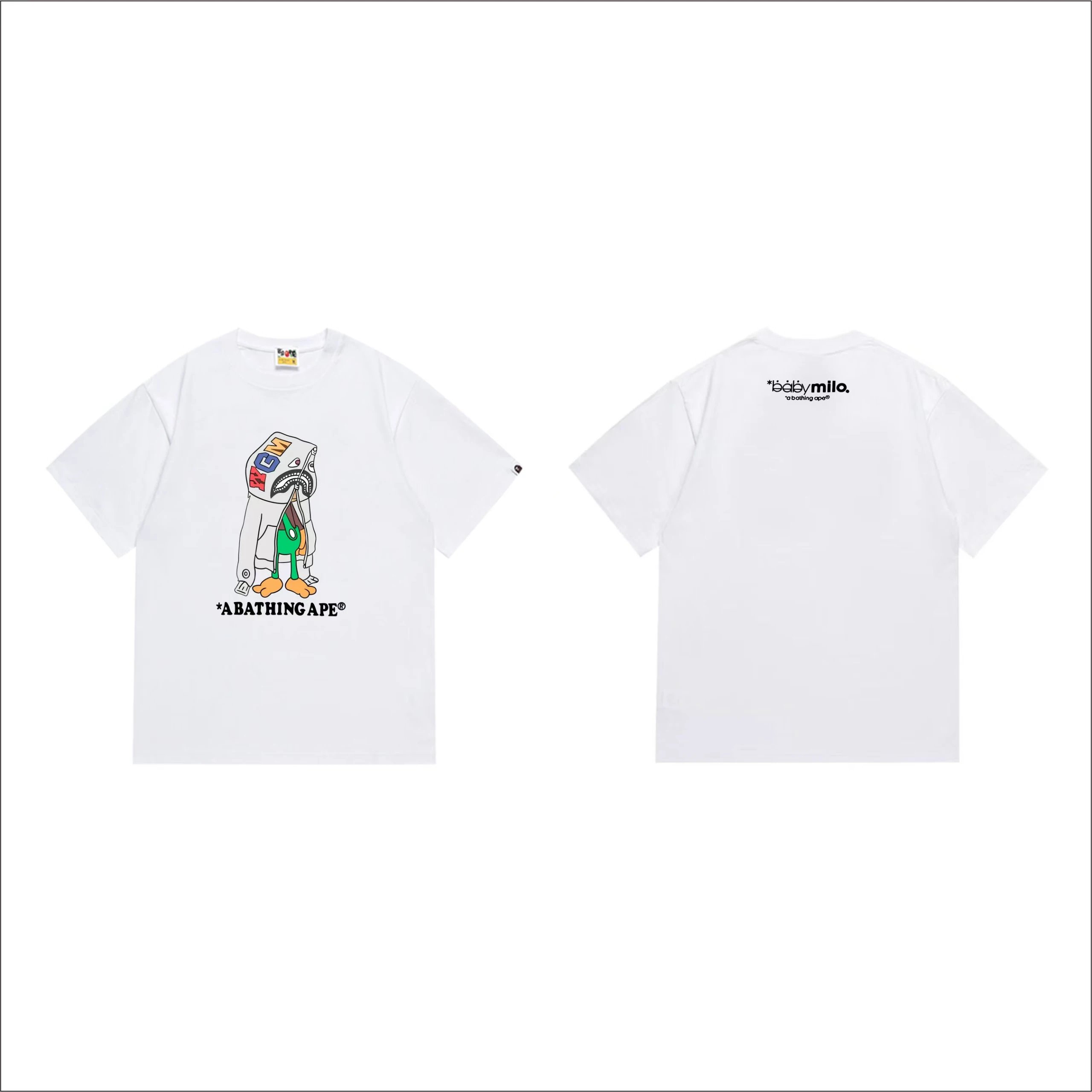 BAPE Baby Milo Shark Costume Graphic Tee White