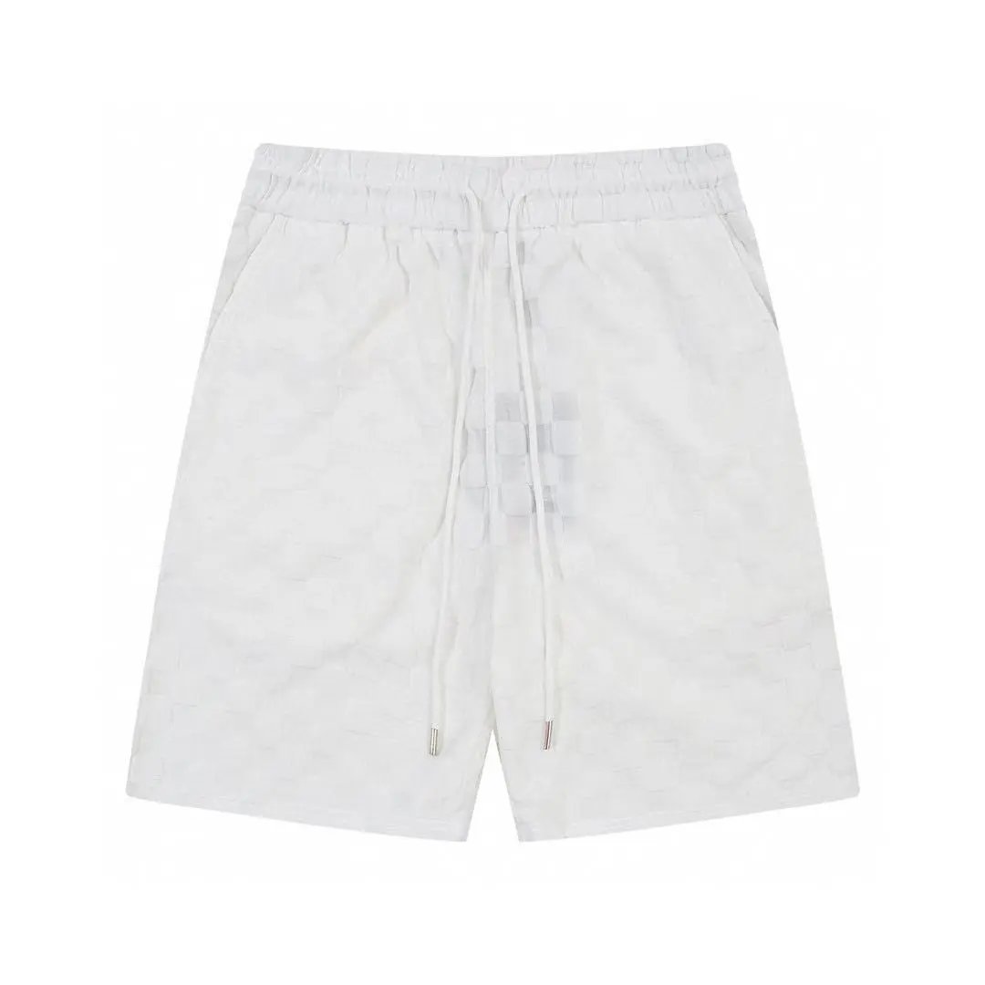 Louis Vuitton Damier Jacquard Drawstring Shorts White