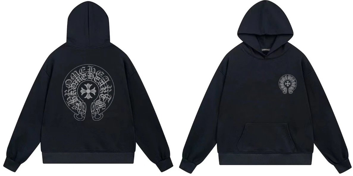 Chrome Hearts Rainbow Cross Hoodie White - 6