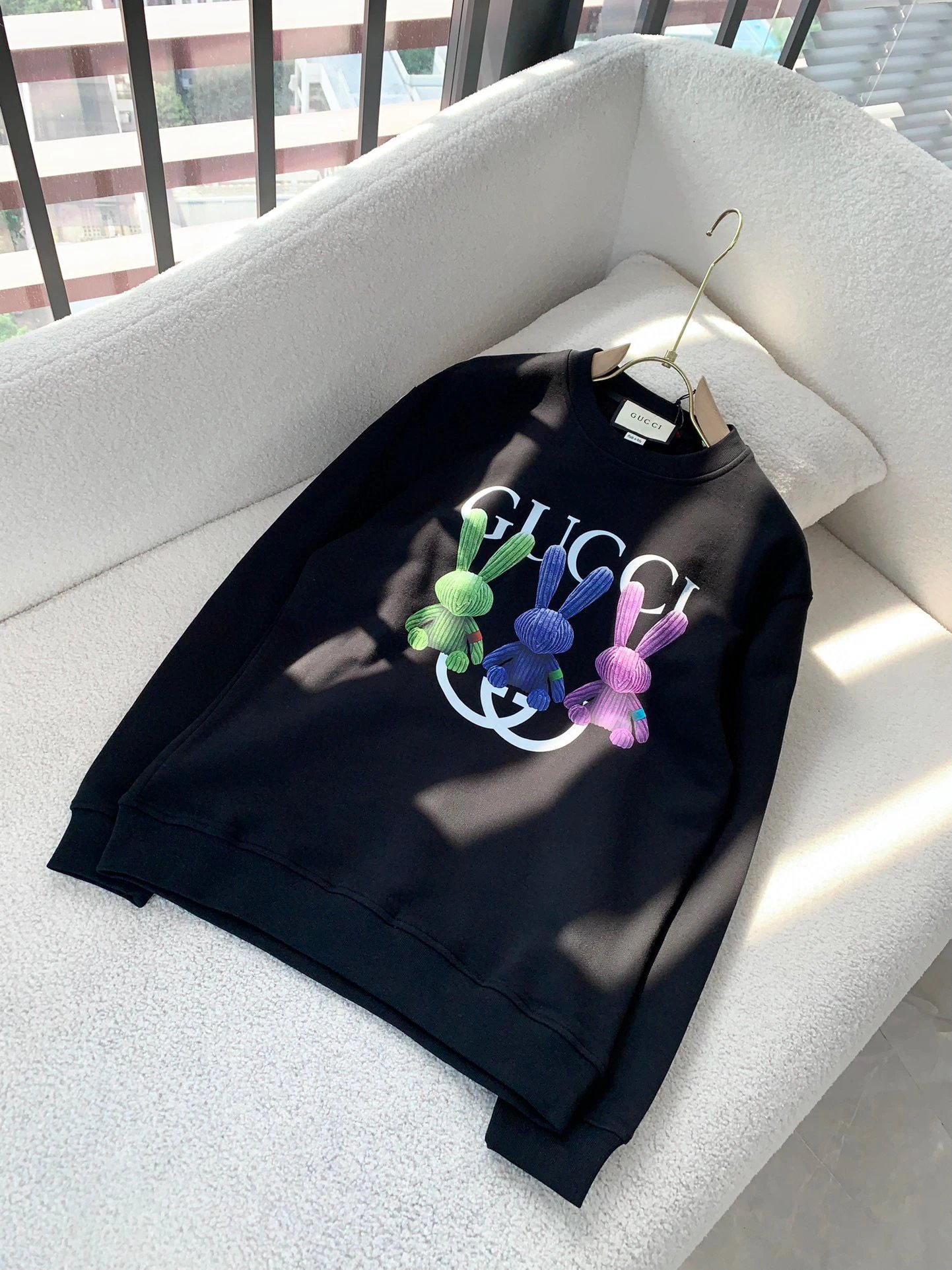 Gucci Lightning Logo White Hoodie - 5