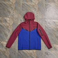 Royal blue and purple patchwork top