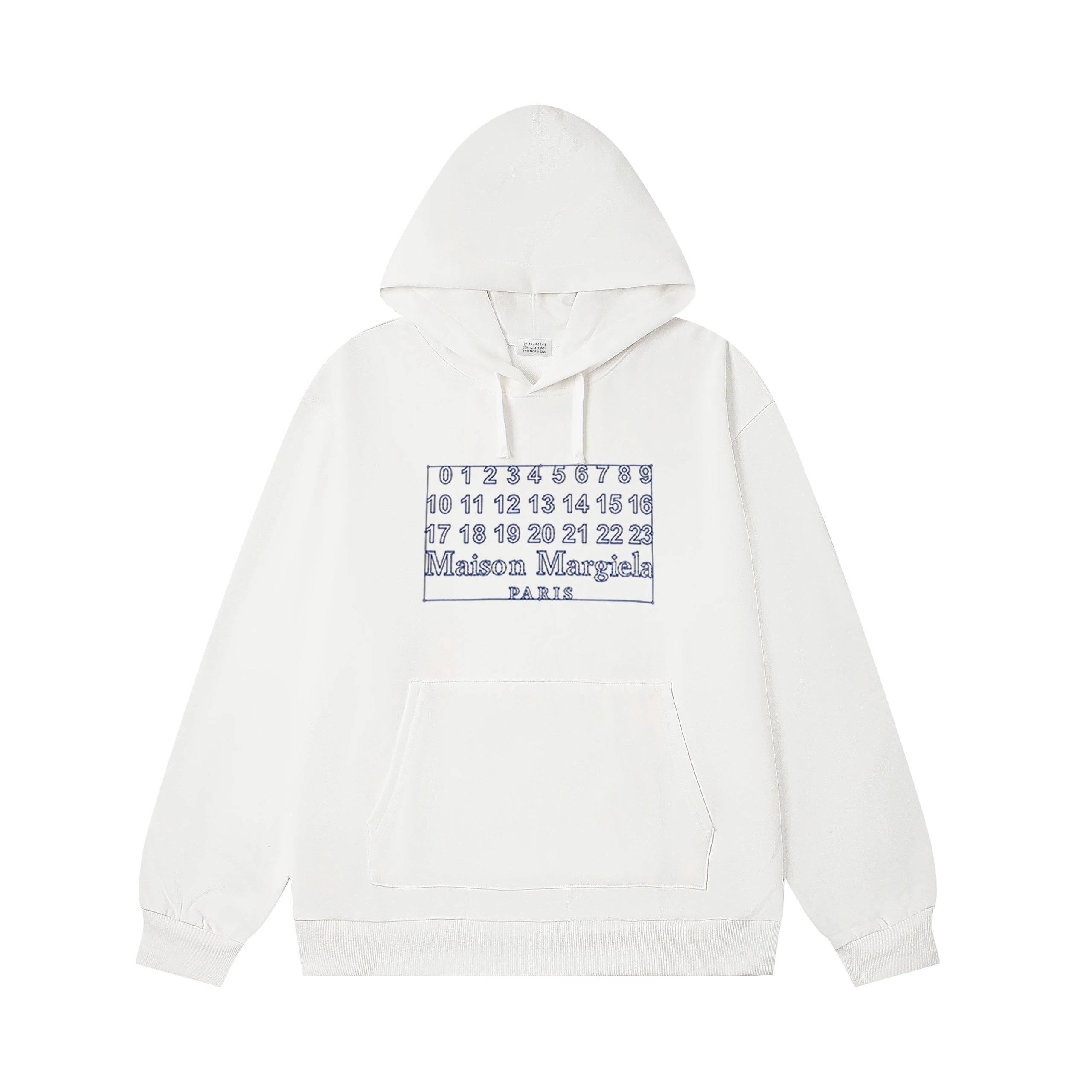 Maison Margiela Hoodie White Graphic 1